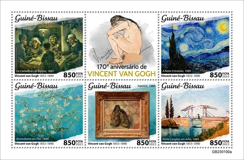 Francobolli vincent van gogh - francobolli,