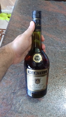 Vecchia bottiglia cognac - vecchia,