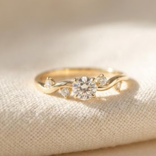Anello bypass zirconi taglio