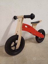BICICLETTA DI EQUILIBRIO in LEGNO MAI USATA TIPO "CITTA DEL SOLE"