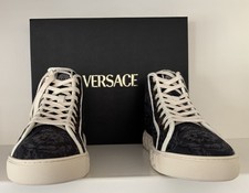 VERSACE GRECA HIGH TOP NERO E