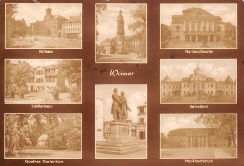 Cartolina multifoto weimar - multifoto,