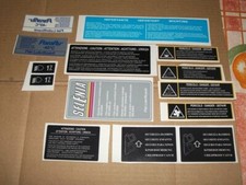 Lancia delta hf integrale 16 valvole evo 1-2 thema adesivi stickers vano motore