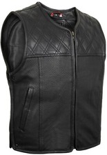 Giubbotto pelle biker pelle traforata nero trapuntato fantasia pelle biker