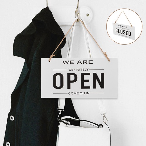 Open close sign - ,