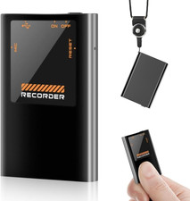 16GB Registratore Vocale, 192Kbps Mini Registratore Professionale Ad Attivazione