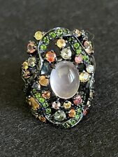 Anello Argento 925 Donna Rodiato Nero