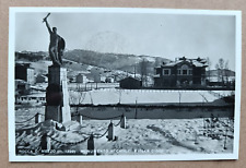 cartolina  - ROCCA DI MEZZO , L'AQUILA - monumento ai caduti e villa Cidonio