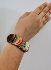 Bracciale Elasticizzato In Conchiglie Multicolore