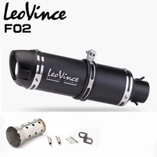 Terminale Scarico LeoVince F02 nero - 51mm