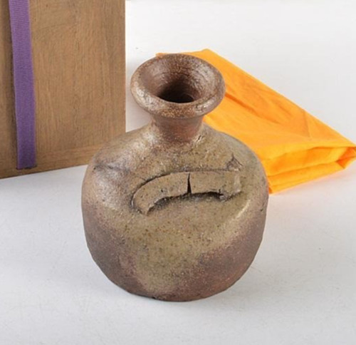 Antico vaso ceramica bizen edo - antico,