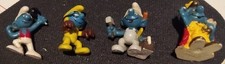 4 puffi da collezione -