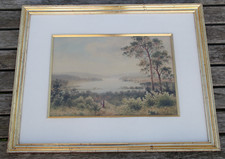 Acquerello antico paesaggio