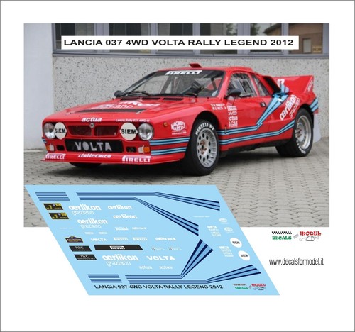 Decals lancia 037 - lancia, 4wd