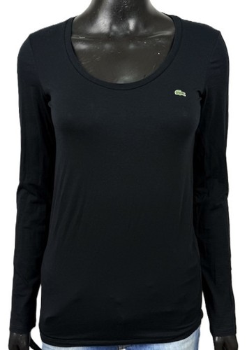 Maglia lacoste donna nera - lacoste,