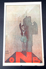 RARA CARTOLINA ONB FASCISMO PNF BALILLA FASCISTA VENTENNIO MUSSOLINI 1932
