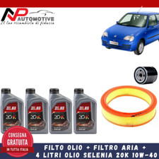 Kit tagliando Fiat 600 Seicento 1.1 FILTRI+ 4litri olio MOTORE SELENIA 20K 10W40