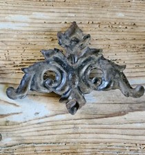 Antico Fregio Lamiera Ferro Cancello Letto  