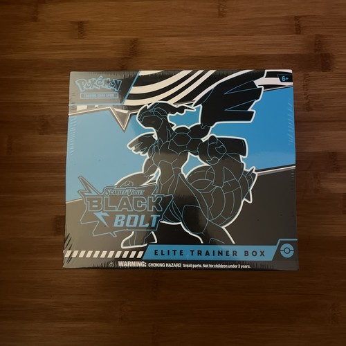 Black bolt pokémon elite - black,