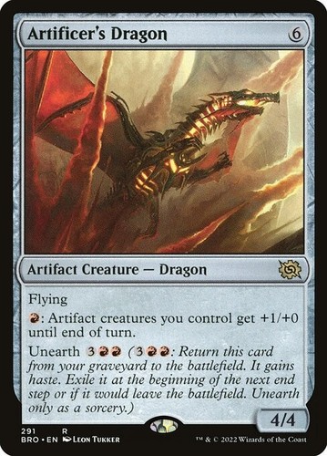 Mtg artificer dragon - artificer's, (291)