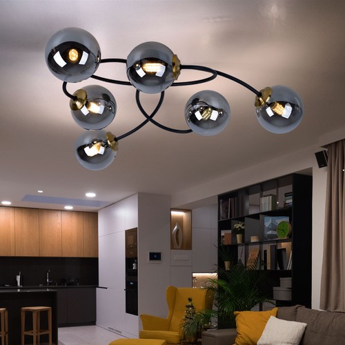 Lampada soffitto fiamme - 6,