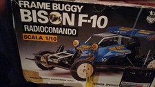 BISON F-10 FRAME BUGGY RADIOCOMANDO NIKKO SCALA 1/10 1986 GIG (BATTERIE NUOVE)