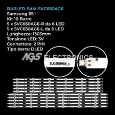 KIT 10 BARRE STRIP LED TV