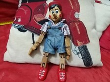 Rarissimo Pinocchio in Legno snodadile Anni 70 alto 26 cm da collezione 
