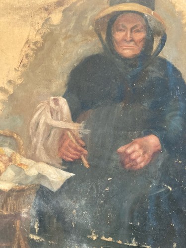 Dipinto olio tela ritratto - su,