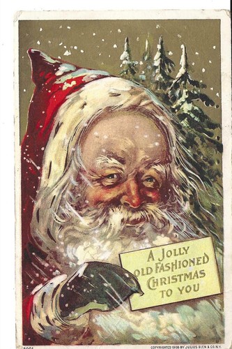 Cartolina natale babbo - natale,