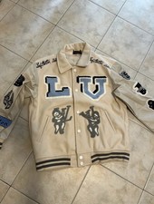 Louis Vuitton College Varsity Jacket SS22 Collection Beige Grey New Size M