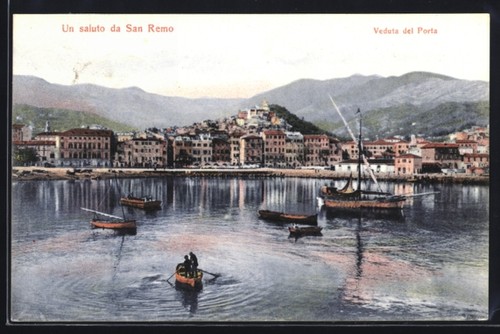 Sanremo veduta del porta - sanremo,,