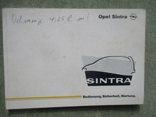 Opel Sintra libretto di bordo