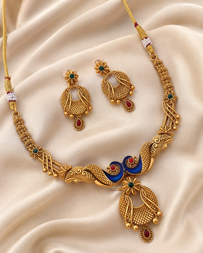 Antico set collana pavone - , tono