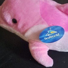 Peluche delfino SeaWorld rosa