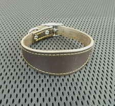 PELLE ITALIANO LEVRIERO/WHIPPET CUCCIOLO MARRONE SCURO ADATTO 9" 23CM -11" 28CM #