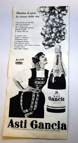 Pubblicita 1958 spumante asti - 1958,
