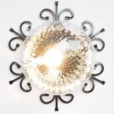 PLAFONIERA IN FERRO BATTUTO