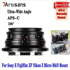 Artisans APS-C 10 mm F3.5 obiettivo fotocamera ultra grandangolare per Sony Fuji Nikon M4/3