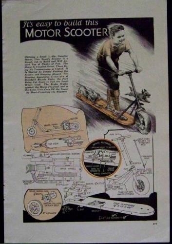 Monopattino gas 1934 vintage - a,