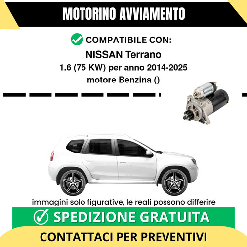 Motorino avviamento nissan - motorino,