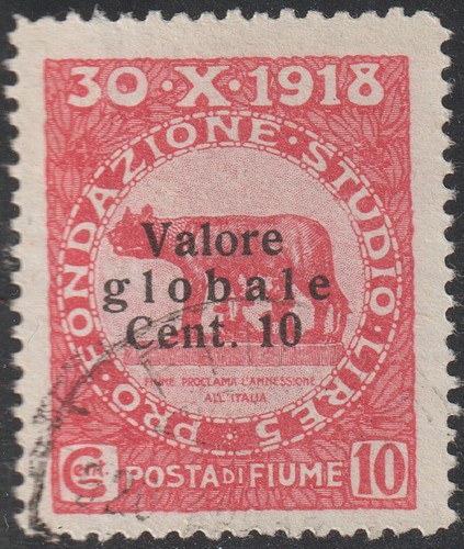 1919 fiume cent usato - fiume, cent.