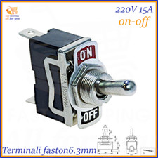 Interruttore a levetta on off 220V 15A interruttori leva unipolare 2 posizioni