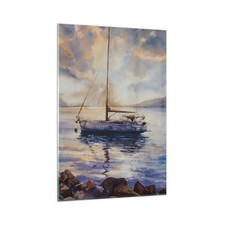 Quadro su Vetro 70x100cm Barca