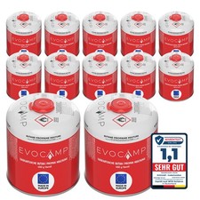 EVOCAMP 12 cartucce gas 450 g cartuccia valvola a vite EN 417 per Weber Q100 Q1200