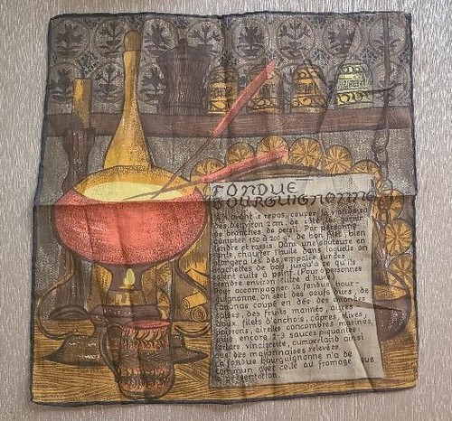 Fazzoletto vintage fonduta - fazzoletto,
