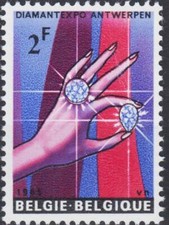 Belgio 1965 Diamanti Minerali Estrazione Preziosi Gemme Gioielli Industria Mani