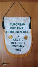Grande Gagliardetto Ricamato Inter Celtic 70x50 Stendardo Reply Pennant Football