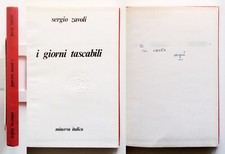 Sergio Zavoli I giorni tascabili Autografato 1977 Minerva italica