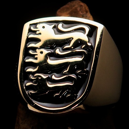 Anello uomo forma scudo - a, di